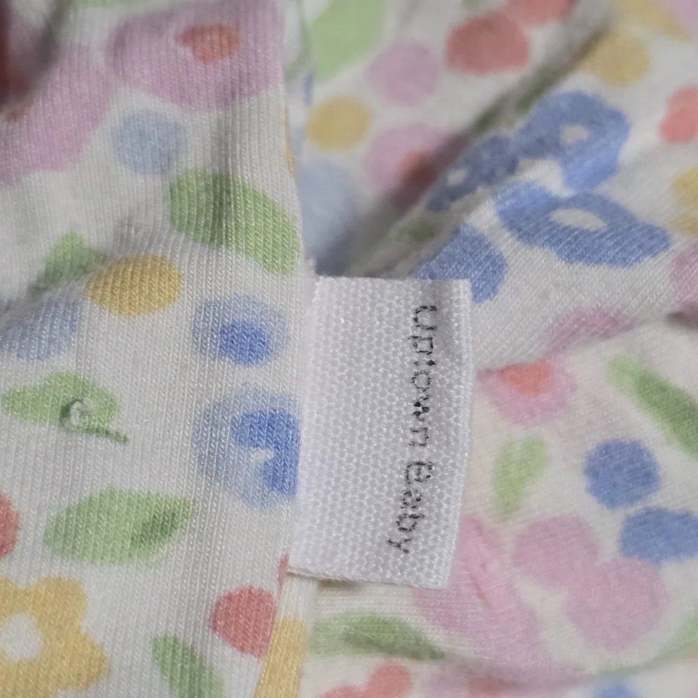 The Uptown Baby Bamboo Colorful Floral Print Pajamas 6-12 Months